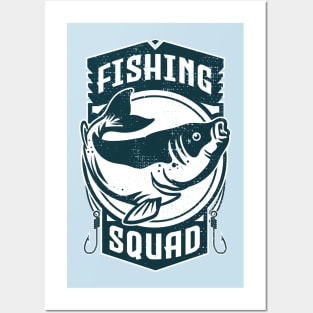 fishing squad Posters and Art